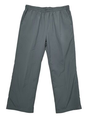 Vintage Y2K Nike Gray Mesh-Lined Track Pants Wide Leg Baggy - Women’s Size L